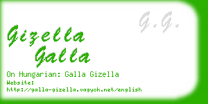 gizella galla business card